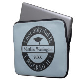Abschluss individuelle Name & Jahr Laptop-Ärmel Laptopschutzhülle (Vorderseite Links)