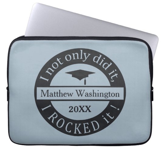 Abschluss individuelle Name & Jahr Laptop-Ärmel Laptopschutzhülle (Vorderseite)