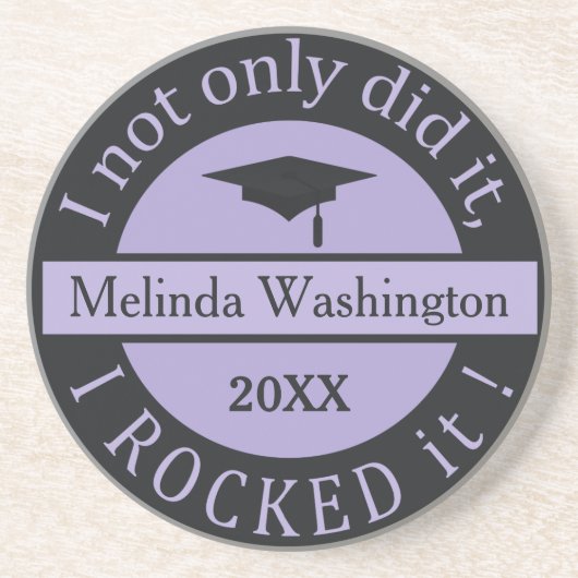 Abschluss individuelle Name & Jahr Sandstein Unter Untersetzer (Vorne)