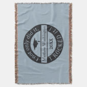 Abschluss individuelle Name & Jahr werfen Decke (Vorderseite Vertikal)