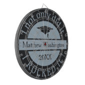 Abschluss individuelle Name & Jahresdartboard Dartscheibe (Vorderseite Links)