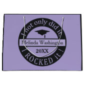 Abschluss individuelle Name & Jahresgeschenktasche Große Geschenktüte (Vorderseite)