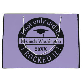 Abschluss individuelle Name & Jahresgeschenktasche Große Geschenktüte