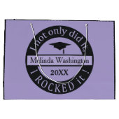 Abschluss individuelle Name & Jahresgeschenktasche Große Geschenktüte (Rückseite)