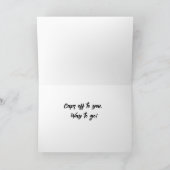 Abschluss Individuelle Name mit Sockel und Schwarz Karte (Innenseite)