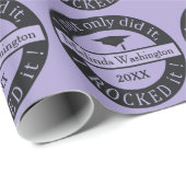 Abschluss individuelle Name- und Jahresverpackungs Geschenkpapier (Rolleneckpunkt)