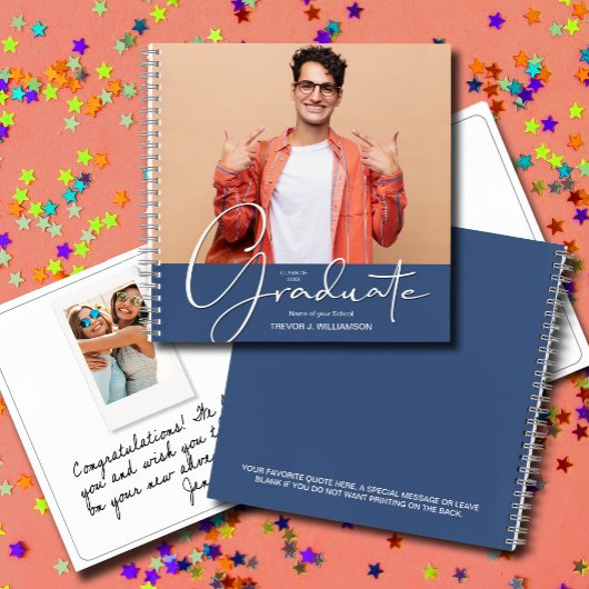 Abschluss Instant Foto Gästebuch Notizblock