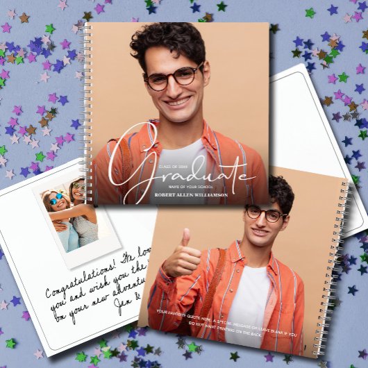 Abschluss Instant Foto Guest Notizblock