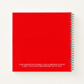 Abschluss Instant Foto Message Red Guest Book Notizblock (Rückseite)