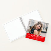Abschluss Instant Foto Message Red Guest Book Notizblock (Innenseite)