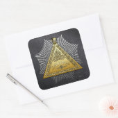 Abschluss: Intendant des Gebäude Quadratischer Aufkleber (Umschlag)