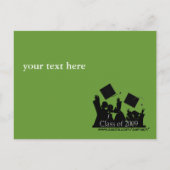 Abschluss Invitation Class of 2009 Einladungspostkarte (Rückseite)