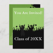 Abschluss Invitation Class of 2010 Einladungspostkarte (Vorne/Hinten)