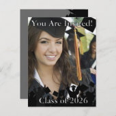 Abschluss Invitation Class of 2010 Einladungspostkarte (Vorne/Hinten)