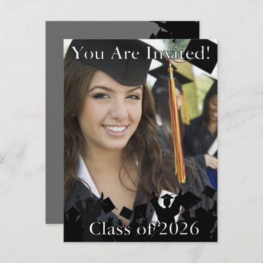 Abschluss Invitation Class of 2010 Einladungspostkarte (Vorne/Hinten)
