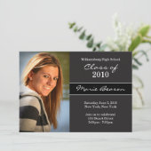 Abschluss Invitation Class of 2011 Einladung (Stehend Vorderseite)