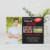Abschluss Invitation Class of 2012 Einladung (Stehend Vorderseite)
