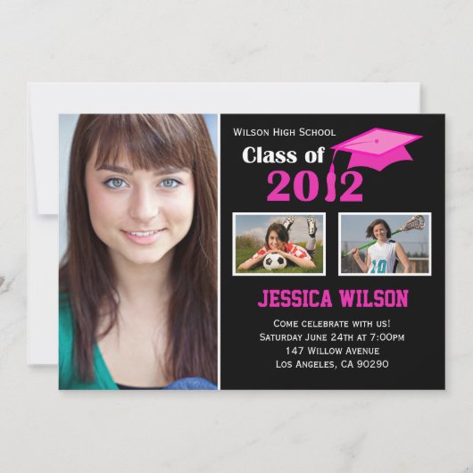 Abschluss Invitation Class of 2012 Einladung (Vorderseite)