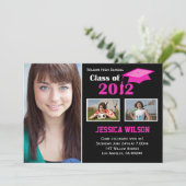 Abschluss Invitation Class of 2012 Einladung (Stehend Vorderseite)