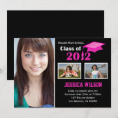 Abschluss Invitation Class of 2012 Einladung (Vorne/Hinten)
