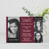 Abschluss Invitation Class of 2012 Einladung (Stehend Vorderseite)