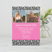 Abschluss Invitation Class of 2013 Einladung (Stehend Vorderseite)