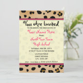 Abschluss Invitation - Leopard-Klasse 2011 Einladung (Stehend Vorderseite)