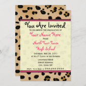 Abschluss Invitation - Leopard-Klasse 2011 Einladung (Vorne/Hinten)