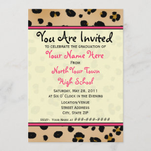 Abschluss Invitation - Leopard-Klasse 2011 Einladung