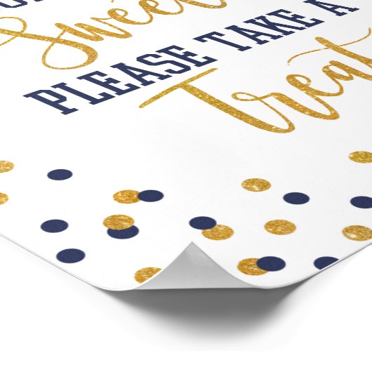 Abschluss ist süß Bitte nehmen Sie eine Leckerei M Poster (Ecke)