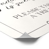 Abschluss ist Sweet Table Sign Poster (Ecke)