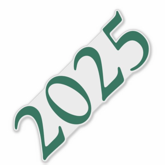 Abschluss Jahr Aufkleber (Vorderseite)