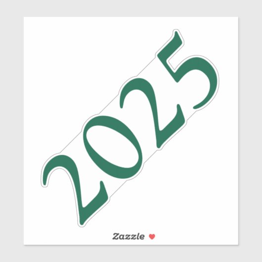 Abschluss Jahr Aufkleber (Blatt)