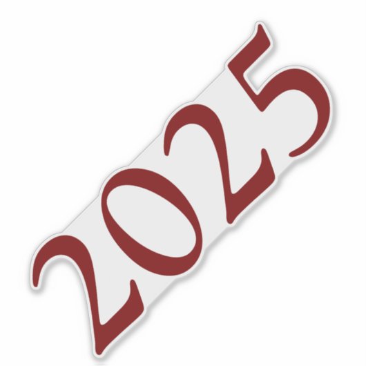 Abschluss Jahr Aufkleber (Vorderseite)