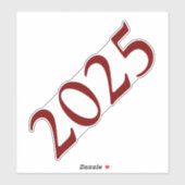 Abschluss Jahr Aufkleber (Blatt)