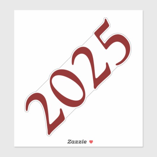 Abschluss Jahr Aufkleber (Blatt)