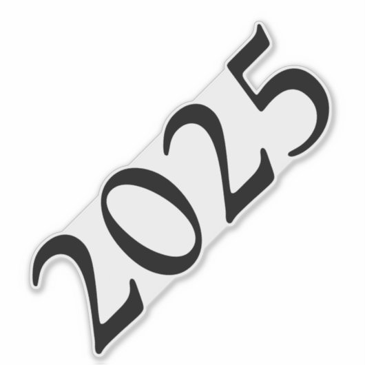 Abschluss Jahr Aufkleber (Vorderseite)