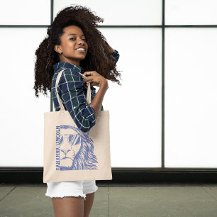 Abschluss Jahr der Löwenmascot-Schule Tragetasche