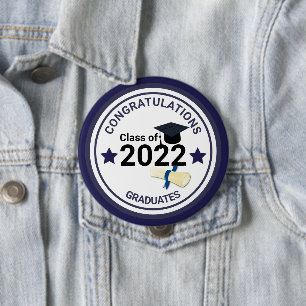 Abschluss Jahr elegant Klasse 2022 Button
