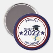 Abschluss Jahr elegant Klasse 2022 Magnet (Vorderseite/Rückseite)