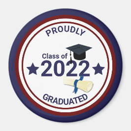 Abschluss Jahr elegant Klasse 2022 Magnet
