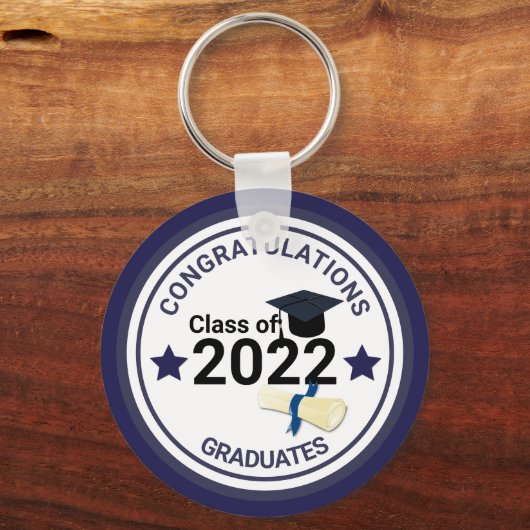Abschluss Jahr elegant Klasse 2022 Schlüsselanhänger (Vorderseite)