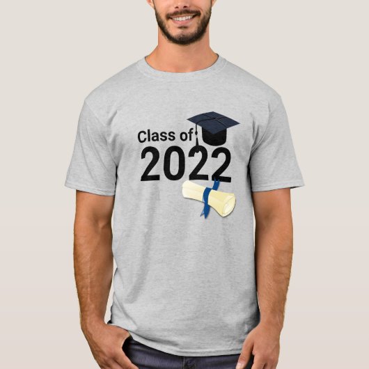 Abschluss Jahr elegant Klasse 2022 T-Shirt (Vorderseite)