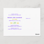 Abschluss Jahr farbenfrohe Mittelstufe Foto Postkarte (Rückseite)