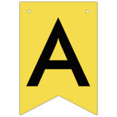 Abschluss JAHR Gelbes Schwarz Wimpelkette (Zweite Fahne)