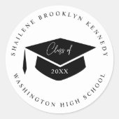 Abschluss Jahr Umschlag Aufkleber (Vorderseite)