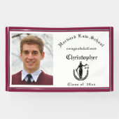 Abschluss, Jura, Rot, Crimson Custom Banner (Horizontal)