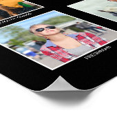 Abschluss K-12 Fotocollage Graduate Keepake Poster (Ecke)