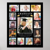Abschluss K-12 Fotocollage Graduate Keepake Poster (Vorne)