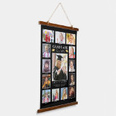 Abschluss K-12 Fotocollage Graduate Keepake Wandteppich Mit Holzrahmen (Gewinkelt)